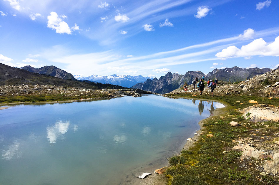 Hiking at The Durrand Glacier Chalet