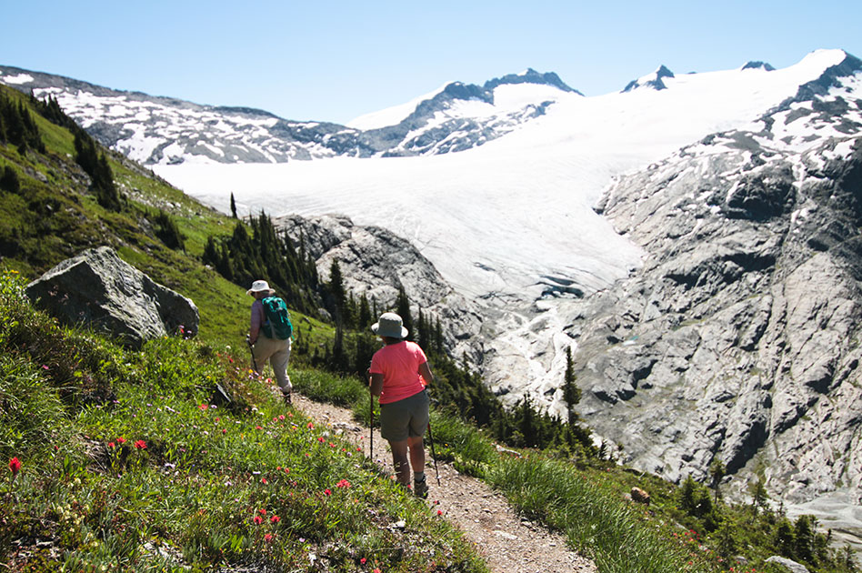 Hiking at Selkirk Mountain Experience