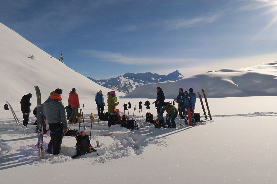 28 January 2024 - Skiing at the Durrand Glacier Chalet