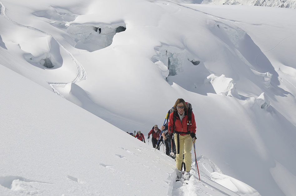 Skiing at The Durrand Glacier Chalet