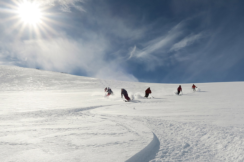 Ski Lyngen Alps in northern Norway