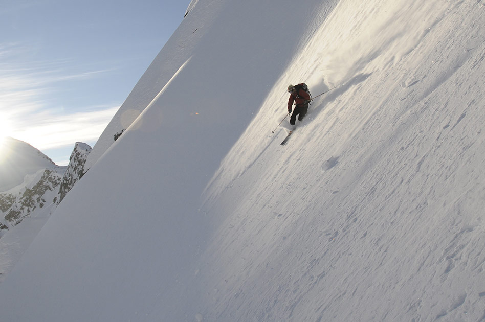 Skiing at The Durrand Glacier Chalet