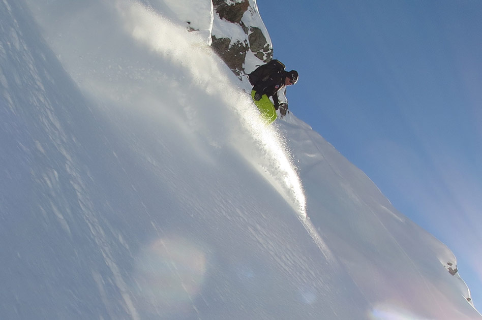 Skiing at The Durrand Glacier Chalet