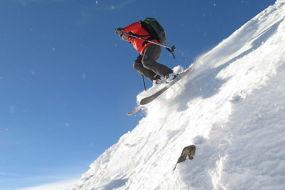 Skiing at The Durrand Glacier Chalet